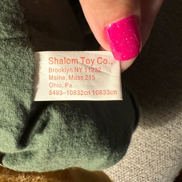Vintage Shalom Toy Co Camo Exploring Bear Plush Original Tag. - Picture 5 of 7